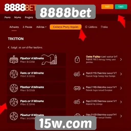 Análise das funcionalidades do site 8888bet